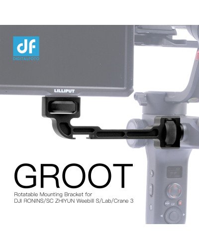 GROOT ZHIYUN WEEBILL S/LAB Crane 3 DJI RONIN S/SC Extension Rotatable Bracket for Monitor LED Video Light
