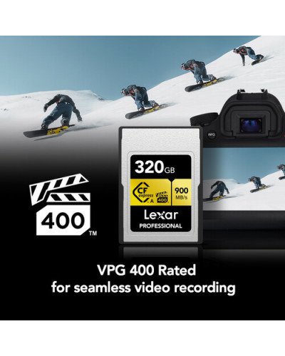 Lexar 320GB Professional CFexpress Type A Card GOLD Series