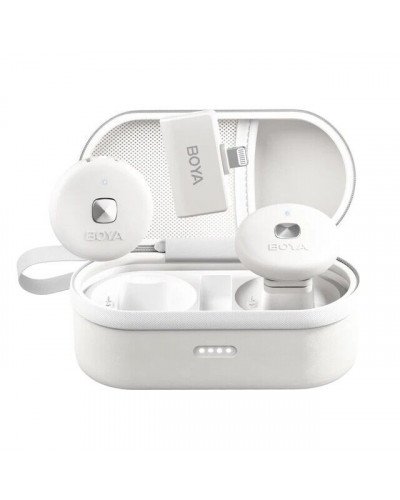 BOYA Omic-D Lighting Ultracompact 2.4GHz Wireless Microphone System (White)