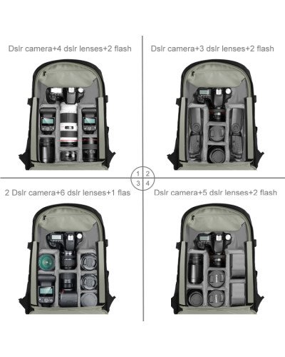 PULUZ Outdoor Portable Waterproof Scratch-proof Dual Shoulders Backpack PULUZ Outdoor Portable Waterproof Scratch-proof Dual Shoulders Backpack