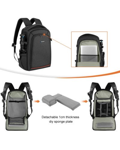PULUZ Outdoor Portable Waterproof Scratch-proof Dual Shoulders Backpack PULUZ Outdoor Portable Waterproof Scratch-proof Dual Shoulders Backpack
