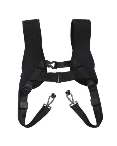 PULUZ Quick Release Double Shoulder Harness Soft Pad Decompression Foam Strap Belt for DSLR Digital Cameras