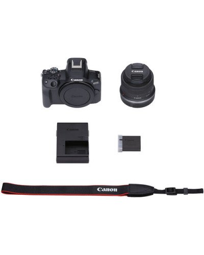 Canon EOS R50 Mirrorless Camera with 18-45mm Lens (Black)