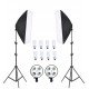 Photo Studio Soft Box Continuous Light Video Softbox Lighting Stand (2 Kit)