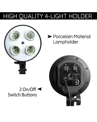 Photo Studio Soft Box Continuous Light Video Softbox Lighting Stand (2 Kit)