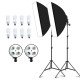Photo Studio Soft Box Continuous Light Video Softbox Lighting Stand (2 Kit)