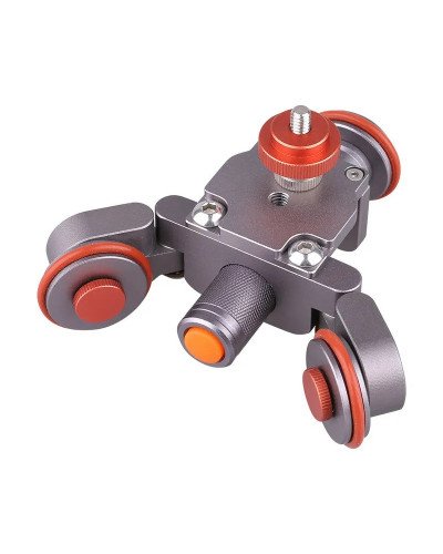 Camera Slider Mini Flexible Motorized Electric Dolly 3-Wheel Roller Car Rail Rolling Track Slider Use for DSLR Camera Camcorder