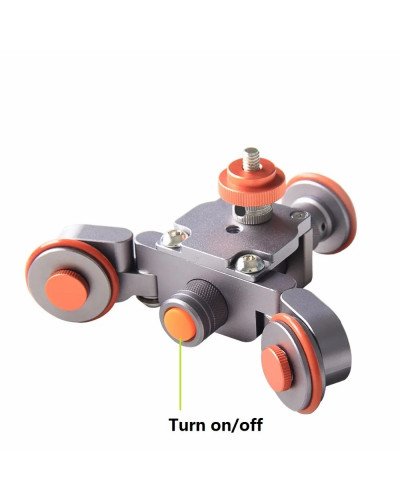 Camera Slider Mini Flexible Motorized Electric Dolly 3-Wheel Roller Car Rail Rolling Track Slider Use for DSLR Camera Camcorder