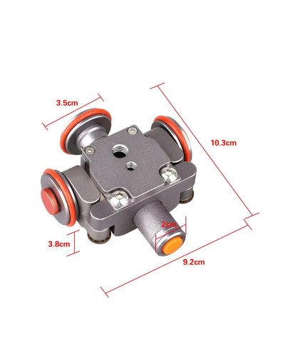 Camera Slider Mini Flexible Motorized Electric Dolly 3-Wheel Roller Car Rail Rolling Track Slider Use for DSLR Camera Camcorder