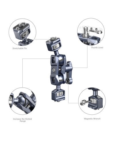 SmallRig Magic Arm with Dual Ball Heads (1/4”-20 Screws)