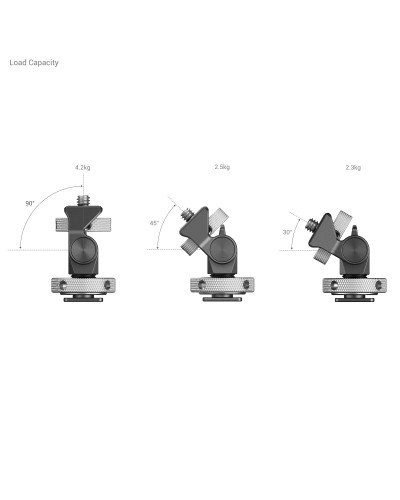SmallRig Swivel and Tilt Adjustable Monitor Mount with Cold Shoe Mount