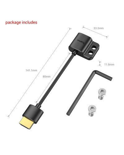 SmallRig Ultra Slim 4K Adapter Cable (A to A)