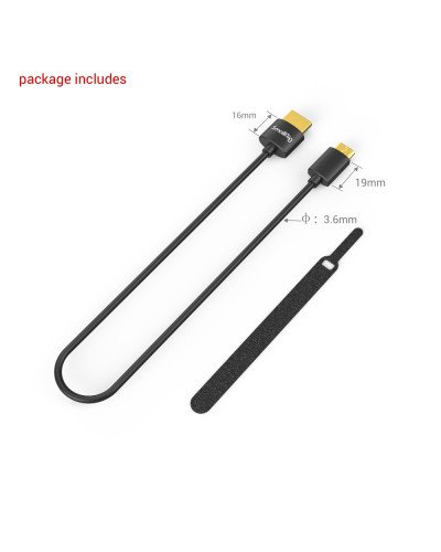 SmallRig Ultra Slim 4K Data Cable (C to A) 35cm