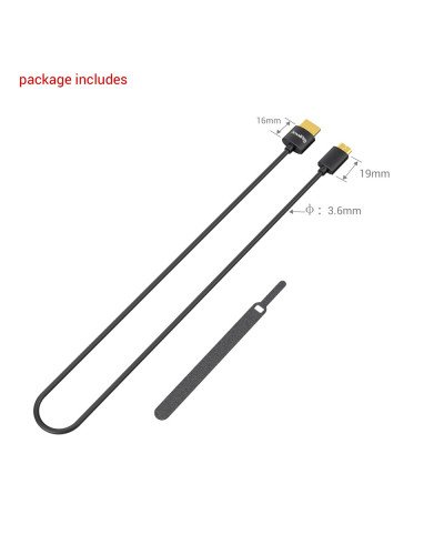 SmallRig Ultra Slim 4K Data Cable (C to A) 55cm