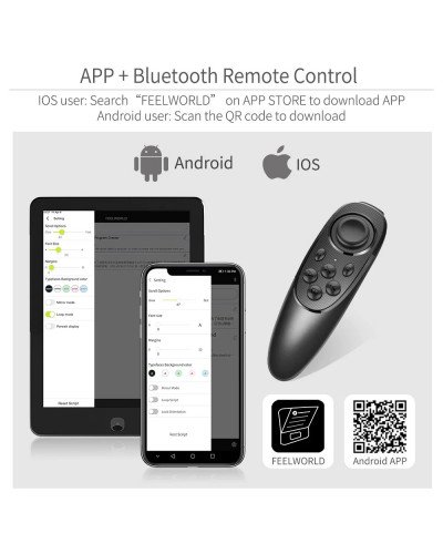 FEELWORLD TP10 Portable 10" Folding Teleprompter Up 11" Phone Tablet Prompter for Phone DSLR Shoot