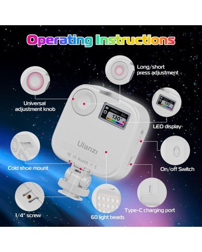 Ulanzi U60 RGB Video Light White