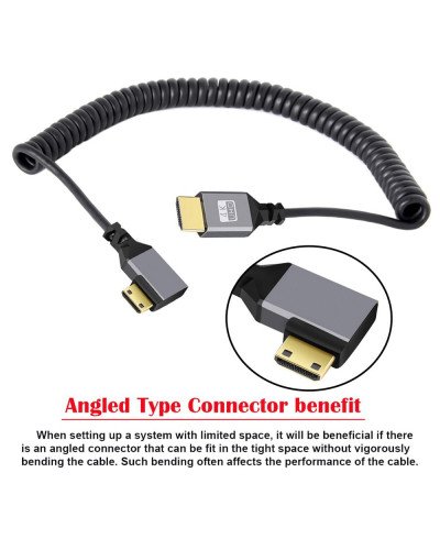 4K UHD HDMI TO MINI HDMI Right 2.4m Cable 4K UHD HDMI TO MINI HDMI Right 2.4m Cable