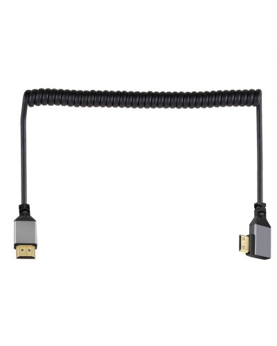 4K UHD HDMI TO MINI HDMI Right 2.4m Cable