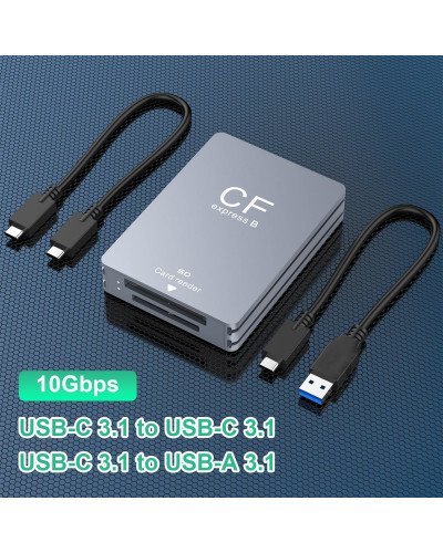 CFexpress Type B SD Card Reader USB 3.2 10Gbps Camera Reader Memory Card CFexpress Type B SD Card Reader USB 3.2 10Gbps Camera Reader Memory Card