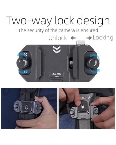 XILETU XQD-1 DSLR Camera Quick Release Plate Photography Shoulder Hanging Accessories Waist Hanging System