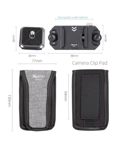 XILETU XQD-1 DSLR Camera Quick Release Plate Photography Shoulder Hanging Accessories Waist Hanging System