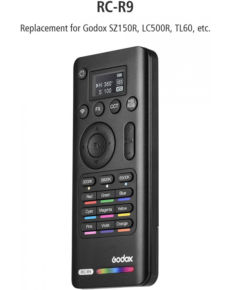 Godox RC-R9 Remote Control for LC500R LED Light Stick