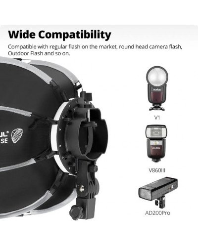 AMBITFUL PF30 SE mini Speedlite Portable Octagon Umbrella Softbox