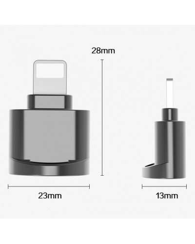 TF Card Reader OTG Adapter MicroSD Alloy Card Reader For iPhone