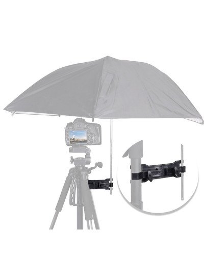 Camera Umbrella Holder Clip Clamp Bracket Spport Tripod for Outdoor