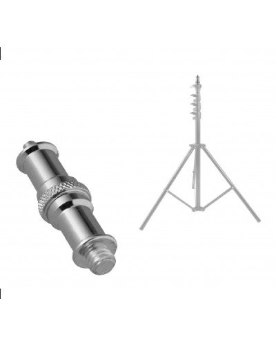 1/4 to 3/8 inch Metal Male Convertor Threaded Screw Adapter