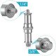 1/4 to 3/8 inch Metal Male Convertor Threaded Screw Adapter