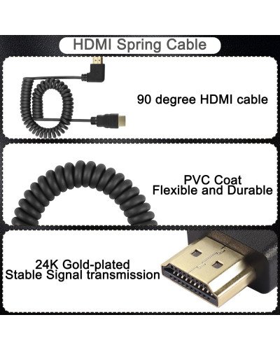 4K HDMI TO HDMI Right-Angle 1.9m Cable
