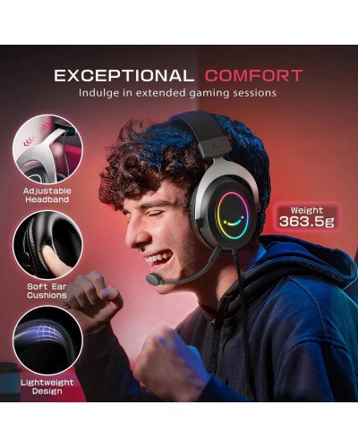 FIFINE Ampligame H3 RGB Headset With 3.5mm Trrs Jack