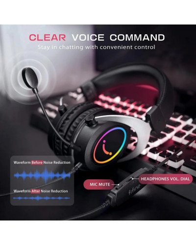 FIFINE Ampligame H3 RGB Headset With 3.5mm Trrs Jack