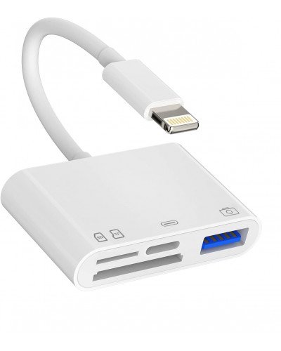 Lightning to OTG Adapter/Hub TF/SD/USB/Lightning Input for iPad/iPhone