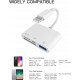 Lightning to OTG Adapter/Hub TF/SD/USB/Lightning Input for iPad/iPhone