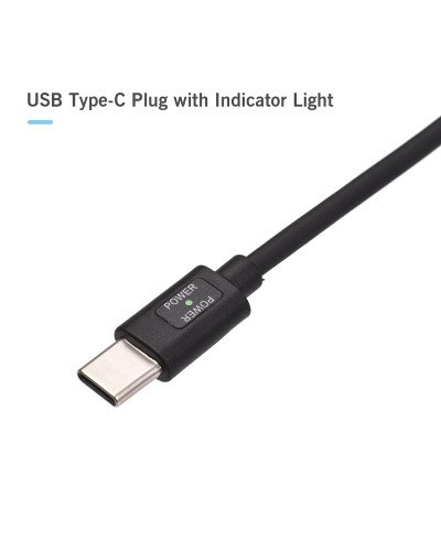 USB-C Power Cable Replacement for Blackmagic Pocket Cinema BMPCC 4K6K to USB Type-C Spring Cable