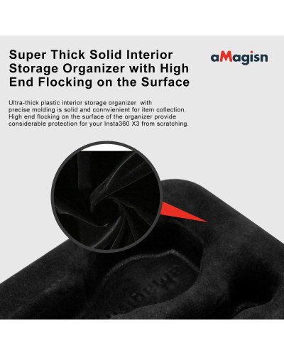 Insta360 X3 aMagisn Small Hard Shell Storage Bag Protective Accessories(Grey)