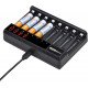 PowerTrust 8-Slots LCD Battery Charger for AA AAA Rechargeable Batteries PowerTrust 8-Slots LCD Battery Charger for AA AAA Rechargeable Batteries