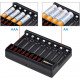 PowerTrust 8-Slots LCD Battery Charger for AA AAA Rechargeable Batteries PowerTrust 8-Slots LCD Battery Charger for AA AAA Rechargeable Batteries