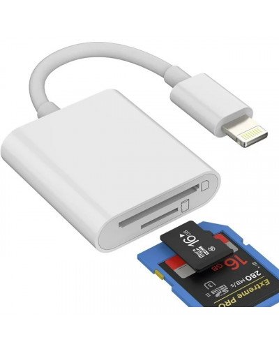 IPhone Lightning To TF/SD Card Micro Camera Reader OTG Adapter Cable IPhone Lightning To TF/SD Card Micro Camera Reader OTG Adapter Cable