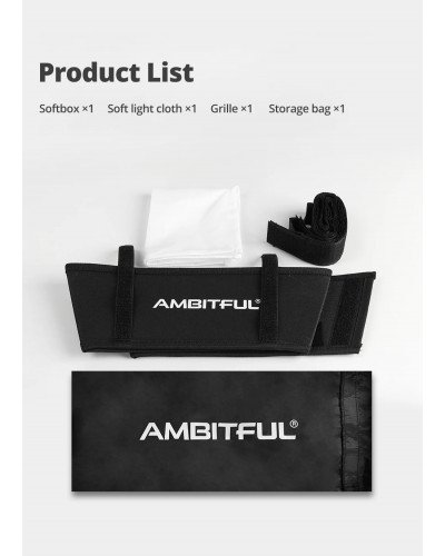 AMBITFUL LEDP60C Softbox(Softbox Only) AMBITFUL LEDP60C Softbox(Softbox Only)