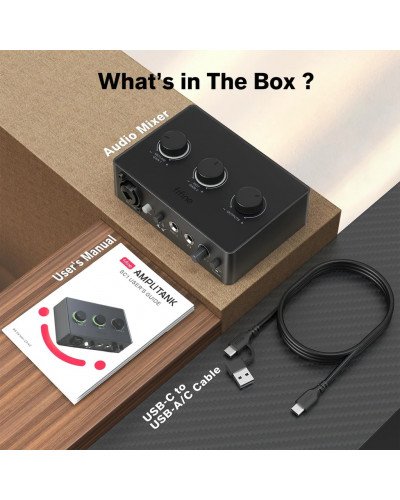 FIFINE AMPLITANK Mixer SC1 Recording Audio Interface