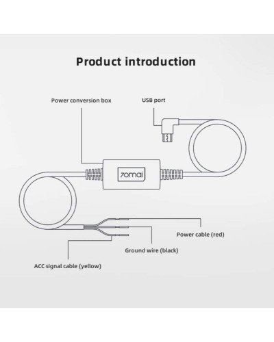 70mai Parking Surveillance Cable Kit UP02 for 70mai Dash Cam