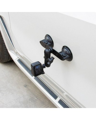 Dual Suction Cup 1/4"-20 Thread Adapter Car Mount Holder for GoPro DJI Inst360 Dual Suction Cup 1/4"-20 Thread Adapter Car Mount Holder for GoPro DJI Inst360