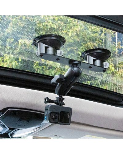 Dual Suction Cup 1/4"-20 Thread Adapter Car Mount Holder for GoPro DJI Inst360 Dual Suction Cup 1/4"-20 Thread Adapter Car Mount Holder for GoPro DJI Inst360