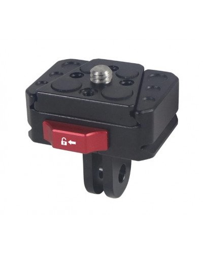 Mini V-Lock Mount Quick Release Plate Clamp DSLR for Gopro