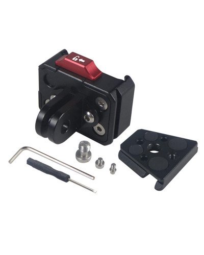 Mini V-Lock Mount Quick Release Plate Clamp DSLR for Gopro