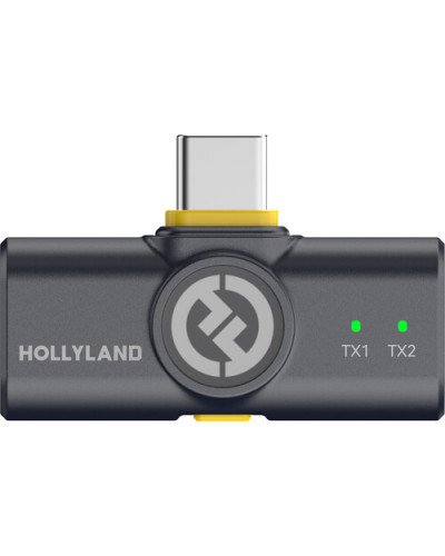 Hollyland LARK M2 DUO 2-Person Wireless Combo Microphone System (Shine Charcoal)