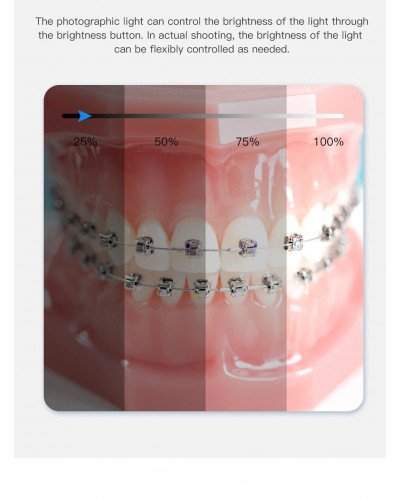 Dental Oral Photography LED Lamp Flash Light with Three Foot Bracket